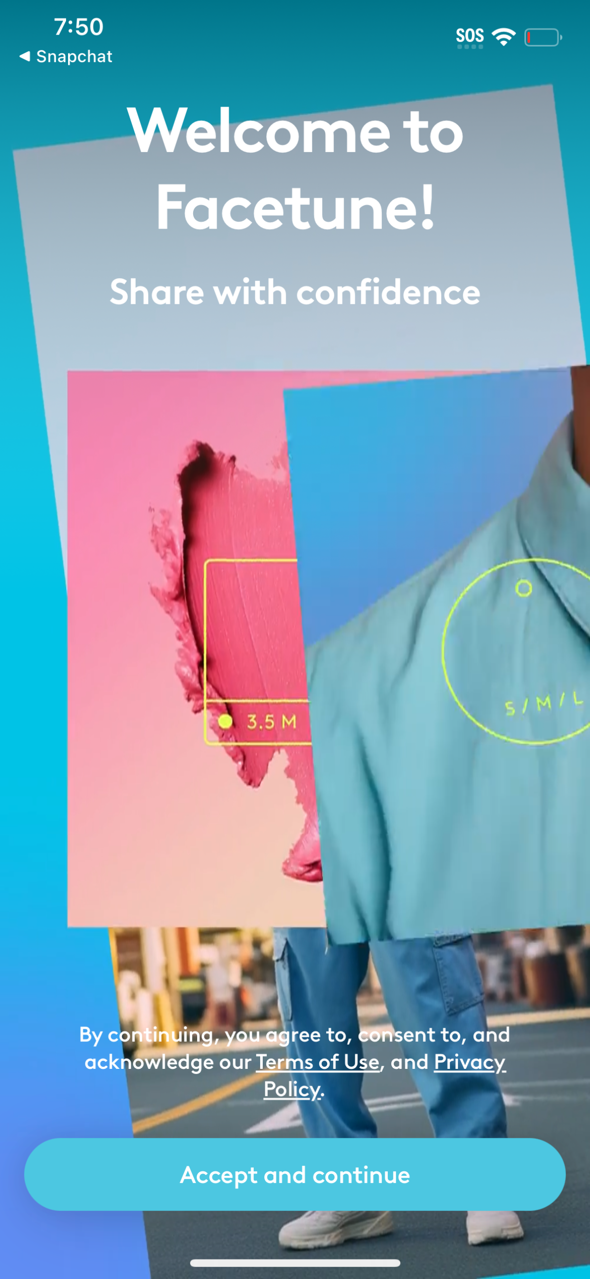 facetune Privacy screen